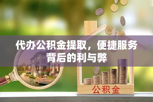 平顶山代办公积金提取，便捷服务背后的利与弊