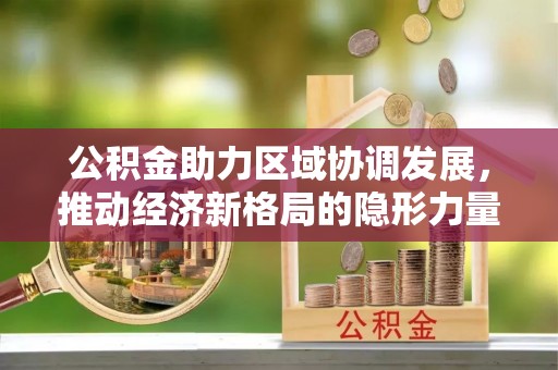 平顶山公积金助力区域协调发展，推动经济新格局的隐形力量