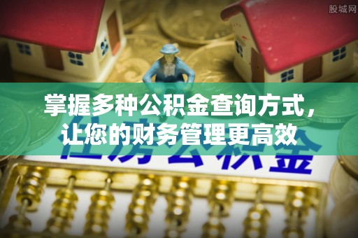 平顶山掌握多种公积金查询方式，让您的财务管理更高效