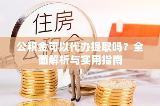 平顶山公积金可以代办提取吗？全面解析与实用指南