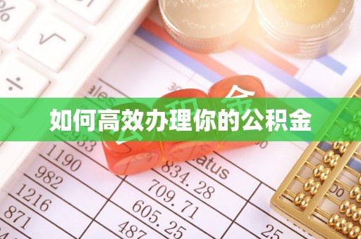 平顶山如何高效办理你的公积金