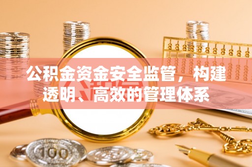 平顶山公积金资金安全监管，构建透明、高效的管理体系