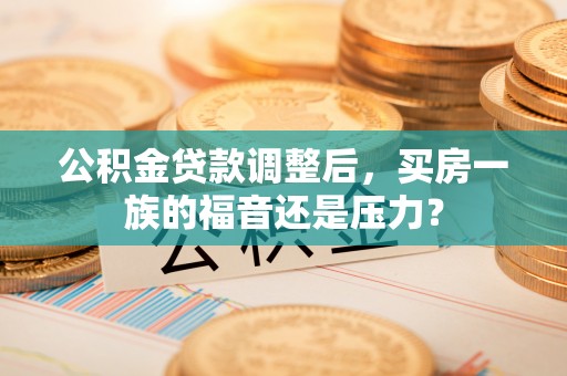 平顶山公积金贷款调整后，买房一族的福音还是压力？