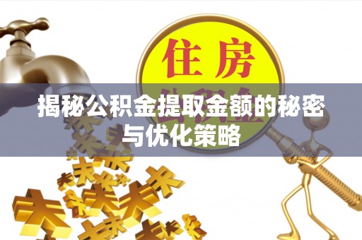 平顶山揭秘公积金提取金额的秘密与优化策略