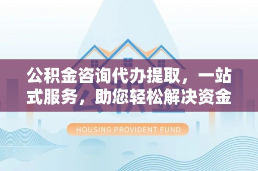 平顶山公积金咨询代办提取，一站式服务，助您轻松解决资金难题