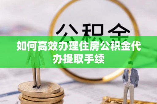平顶山如何高效办理住房公积金代办提取手续