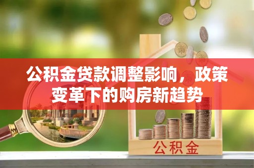 平顶山公积金贷款调整影响，政策变革下的购房新趋势