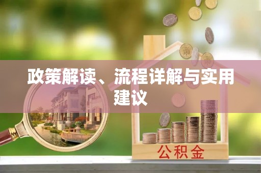 平顶山政策解读、流程详解与实用建议