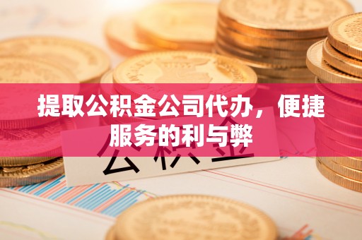 平顶山提取公积金公司代办，便捷服务的利与弊